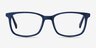 Botanist Navy Striped AcétateMontures de lunettes de vue d'EyeBuyDirect, Vue de Face