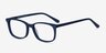 Botanist Navy Striped AcétateMontures de lunettes de vue d'EyeBuyDirect, Vue d'Angle