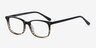 Botanist Gray Brown AcétateMontures de lunettes de vue d'EyeBuyDirect, Vue d'Angle