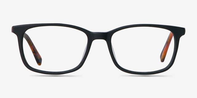 Botanist Black AcetateEyeglass Frames from EyeBuyDirect, Front View