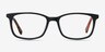 Botanist Black AcetateEyeglass Frames from EyeBuyDirect, Front View