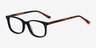 Botanist Black AcetateEyeglass Frames from EyeBuyDirect, Angle View