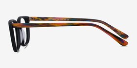 Botanist Noir Acétate Montures de lunettes de vue d'EyeBuyDirect, Vue de Côté