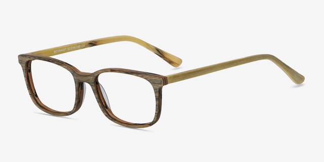 Botanist Brown AcetateEyeglass Frames from EyeBuyDirect, Angle View