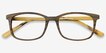 Botanist Brown AcetateEyeglass Frames from EyeBuyDirect, Closed View