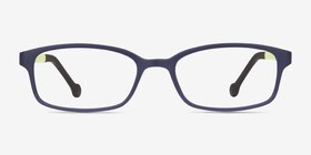 Gizmo Bleu marine  Plastique Montures de lunettes de vue d'EyeBuyDirect, Vue de Face
