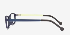 Gizmo Bleu marine  Plastique Montures de lunettes de vue d'EyeBuyDirect, Vue de Côté