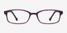 Gizmo Purple PlasticEyeglass Frames from EyeBuyDirect, Front View