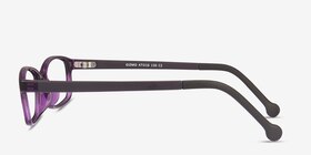 Gizmo Violet Plastique Montures de lunettes de vue d'EyeBuyDirect, Vue de Côté