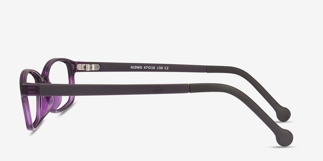 Gizmo Purple PlasticEyeglass Frames from EyeBuyDirect, Side View