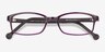 Gizmo Purple PlasticEyeglass Frames from EyeBuyDirect, Closed View