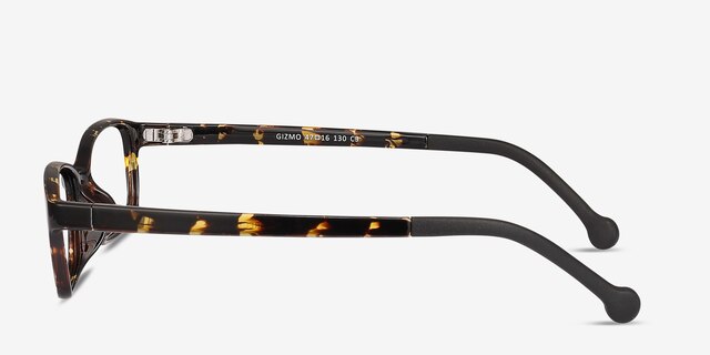 Gizmo Tortoise PlasticEyeglass Frames from EyeBuyDirect, Side View
