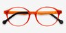 Daylight Clear Orange PlasticEyeglass Frames from EyeBuyDirect, Closed View