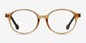 Daylight Clear Brown PlasticEyeglass Frames from EyeBuyDirect, Front View
