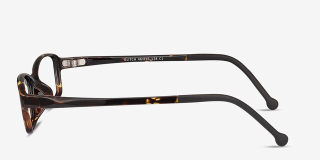 Glitch Tortoise PlasticEyeglass Frames from EyeBuyDirect, Side View