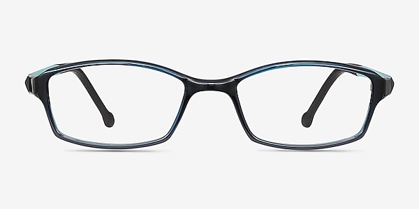 Glitch Clear Navy Plastic Eyeglass Frames