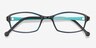 Glitch Clear Navy PlasticEyeglass Frames from EyeBuyDirect, Closed View