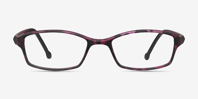 Glitch Tortoise Purple PlasticEyeglass Frames from EyeBuyDirect, Front View