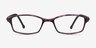 Glitch Tortoise Purple PlasticEyeglass Frames from EyeBuyDirect, Front View