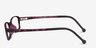 Glitch Tortoise Purple PlasticEyeglass Frames from EyeBuyDirect, Side View