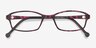 Glitch Tortoise Purple PlasticEyeglass Frames from EyeBuyDirect, Closed View