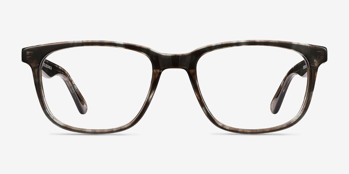 Bristol Gray Floral Acétate Montures de lunettes de vue d'EyeBuyDirect