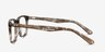 Bristol Gray Floral AcetateEyeglass Frames from EyeBuyDirect, Side View