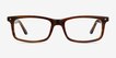Mandi Brown Striped AcetateEyeglass Frames from EyeBuyDirect, Front View