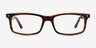 Mandi Brown Striped AcetateEyeglass Frames from EyeBuyDirect, Front View