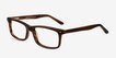 Mandi Brown Striped AcetateEyeglass Frames from EyeBuyDirect, Angle View