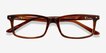 Mandi Brown Striped AcetateEyeglass Frames from EyeBuyDirect, Closed View