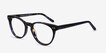Notting Hill Blue Floral AcetateEyeglass Frames from EyeBuyDirect, Angle View