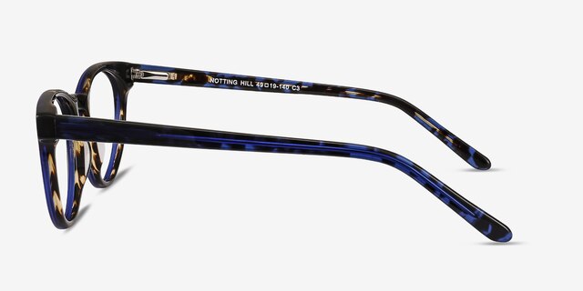 Notting Hill Blue Floral AcetateEyeglass Frames from EyeBuyDirect, Side View