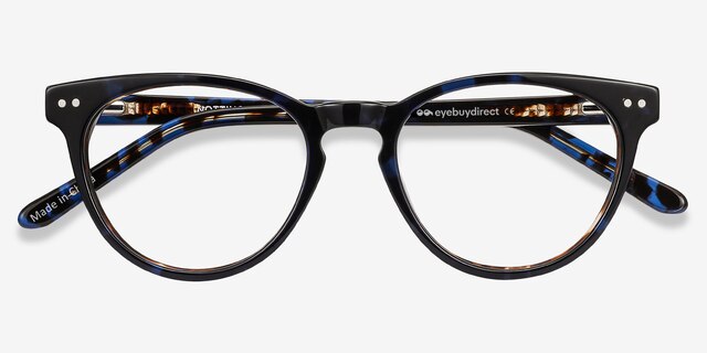 Notting Hill Blue Floral AcetateEyeglass Frames from EyeBuyDirect, Closed View