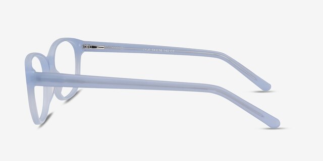 Lyle Blue AcetateEyeglass Frames from EyeBuyDirect, Side View