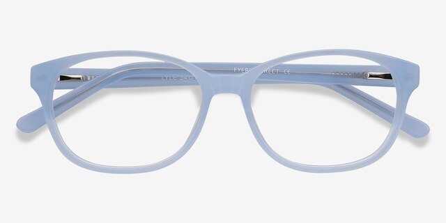 Lyle Blue AcetateEyeglass Frames from EyeBuyDirect, Closed View