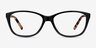 Masque Black AcetateEyeglass Frames from EyeBuyDirect, Front View