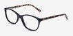Masque Black AcetateEyeglass Frames from EyeBuyDirect, Angle View