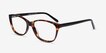 Masque Tortoise AcetateEyeglass Frames from EyeBuyDirect, Angle View