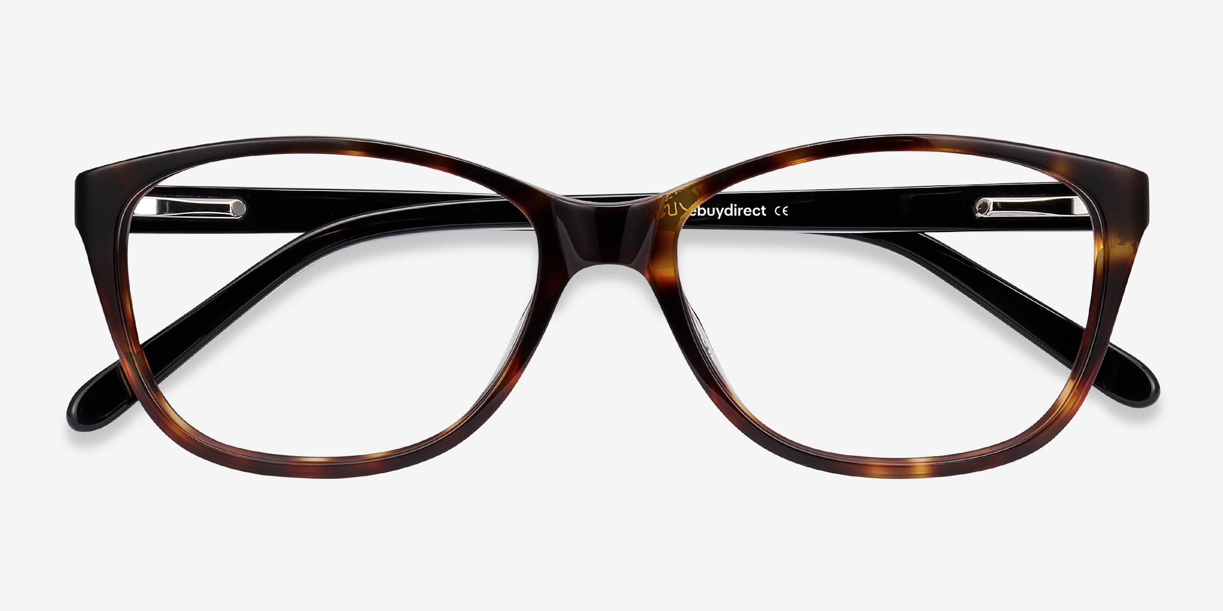 Face a Face Glasses Eyeglass Frame Shiso 1 Col 2135 Cat Eye Black Light Tortoise Gabrielle Cat Eye Tortoise Blue Light Glasses | GlassesShop main image 3
