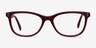 Prodigy Burgundy AcetateEyeglass Frames from EyeBuyDirect, Front View
