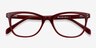 Prodigy Burgundy AcetateEyeglass Frames from EyeBuyDirect, Closed View