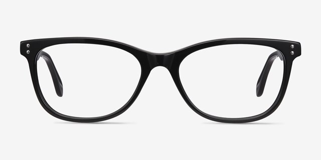 Prodigy Black AcetateEyeglass Frames from EyeBuyDirect, Front View