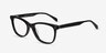 Prodigy Black AcetateEyeglass Frames from EyeBuyDirect, Angle View