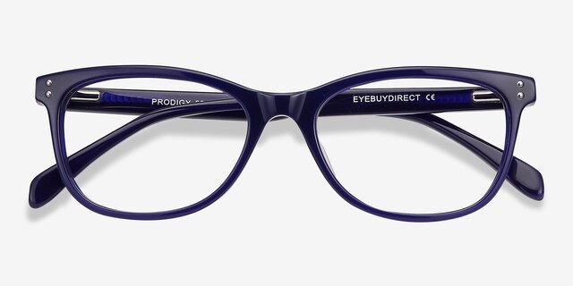 Prodigy Blue AcetateEyeglass Frames from EyeBuyDirect, Closed View