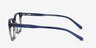 Costello Blue Striped AcetateEyeglass Frames from EyeBuyDirect, Side View