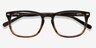 Costello Brown Striped AcetateEyeglass Frames from EyeBuyDirect, Closed View