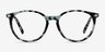 Blink Green Tortoise AcetateEyeglass Frames from EyeBuyDirect, Front View