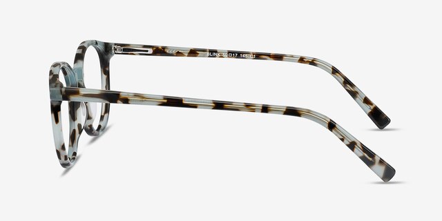 Blink Green Tortoise AcetateEyeglass Frames from EyeBuyDirect, Side View