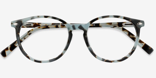 Blink Green Tortoise AcetateEyeglass Frames from EyeBuyDirect, Closed View